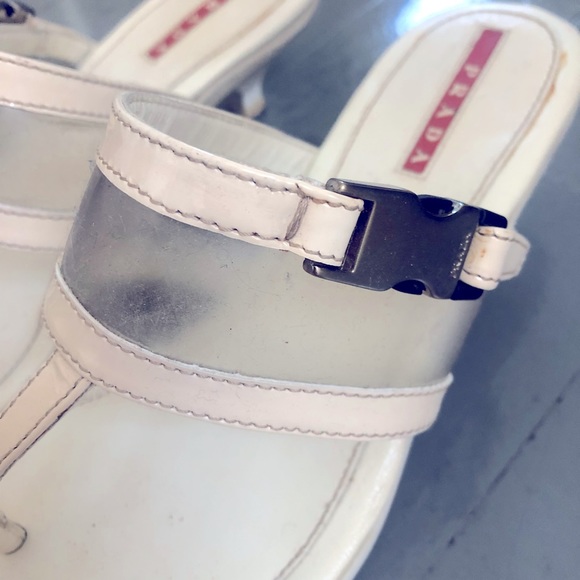 White Prada Sandals - Picture 3 of 9